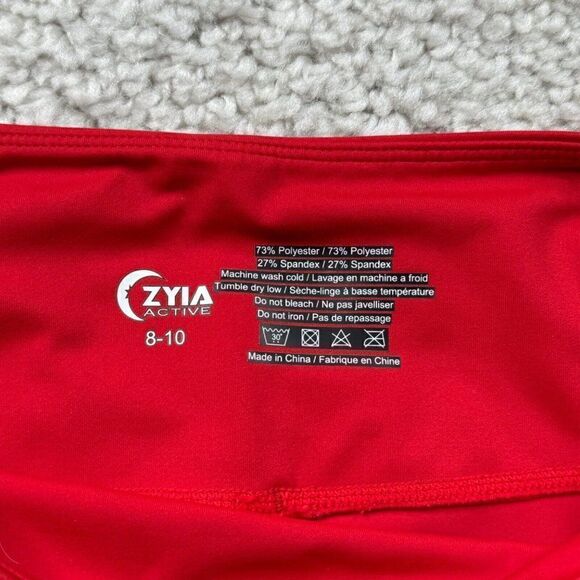 Zyia Active Red Royalty Stripe Light N Tight Legging - Picture 6 of 12